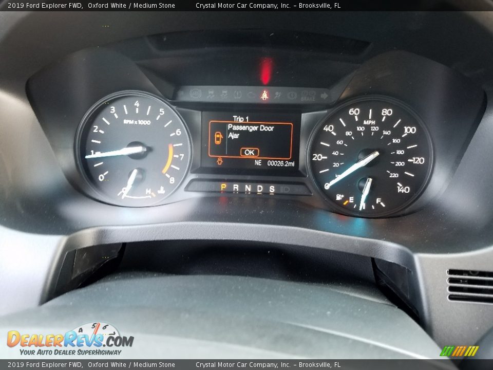 2019 Ford Explorer FWD Oxford White / Medium Stone Photo #15