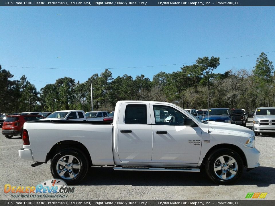 2019 Ram 1500 Classic Tradesman Quad Cab 4x4 Bright White / Black/Diesel Gray Photo #6