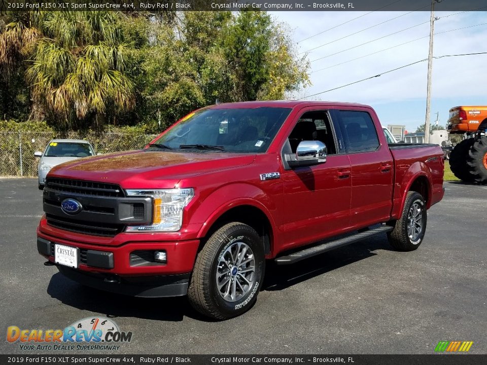 2019 Ford F150 XLT Sport SuperCrew 4x4 Ruby Red / Black Photo #1