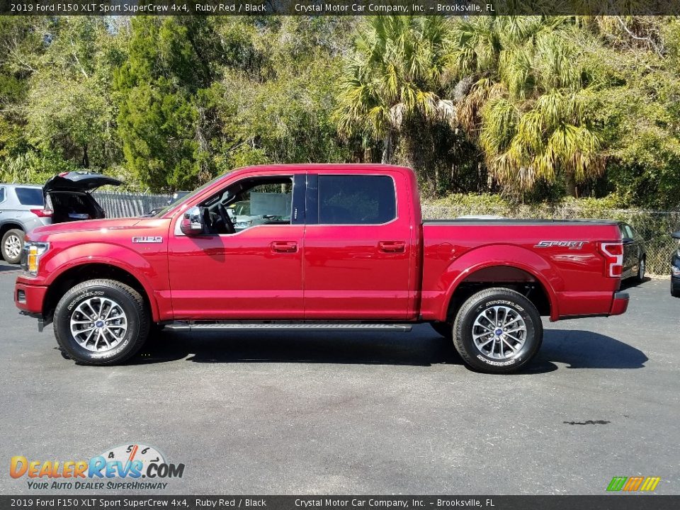 2019 Ford F150 XLT Sport SuperCrew 4x4 Ruby Red / Black Photo #2