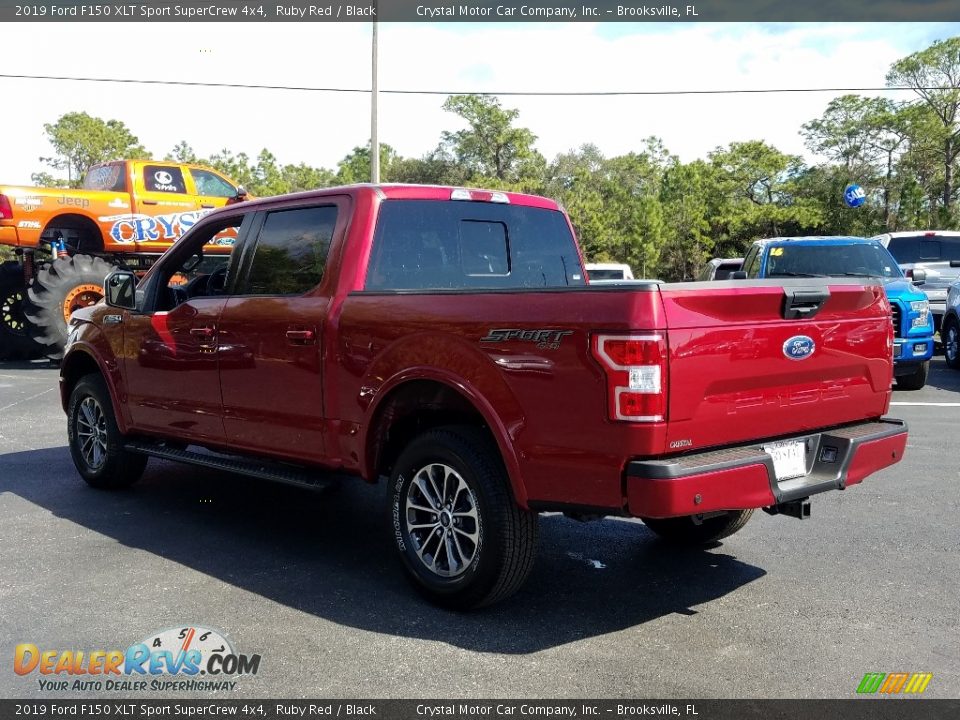 2019 Ford F150 XLT Sport SuperCrew 4x4 Ruby Red / Black Photo #3