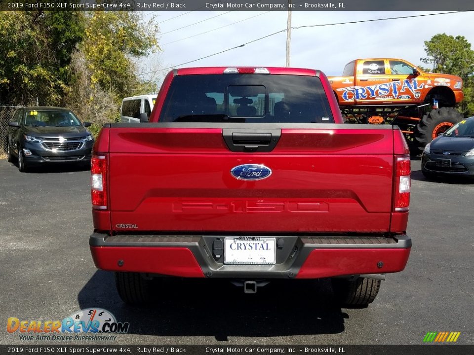 2019 Ford F150 XLT Sport SuperCrew 4x4 Ruby Red / Black Photo #4