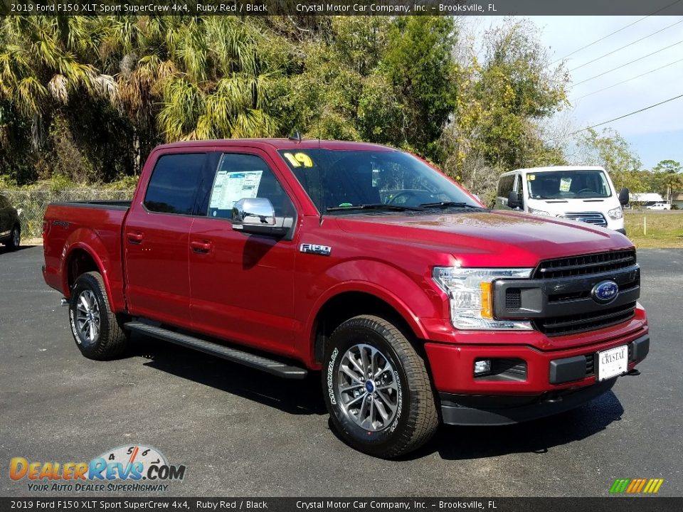 2019 Ford F150 XLT Sport SuperCrew 4x4 Ruby Red / Black Photo #7