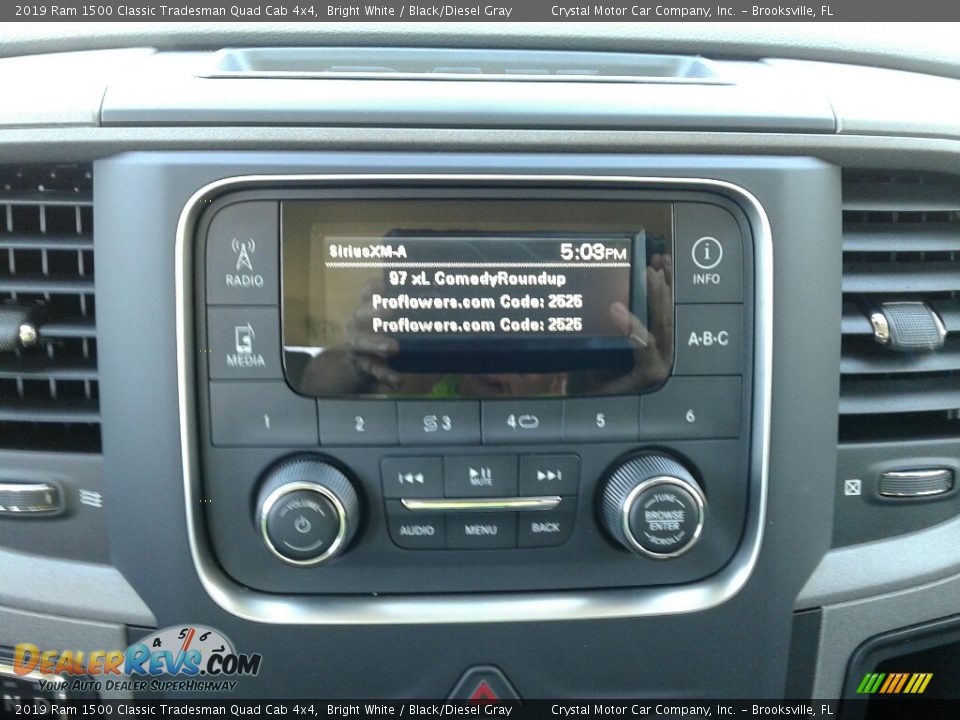 2019 Ram 1500 Classic Tradesman Quad Cab 4x4 Bright White / Black/Diesel Gray Photo #15