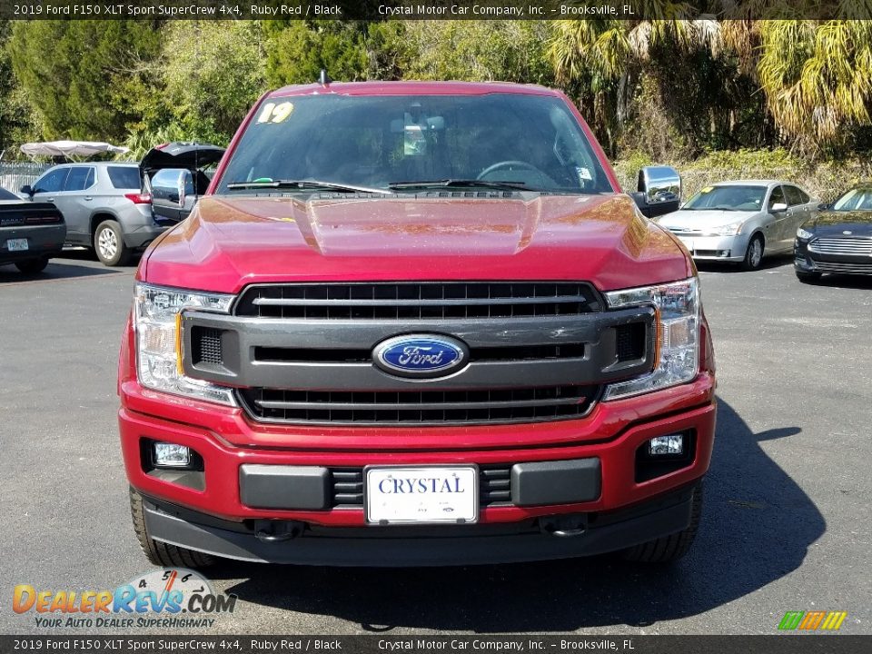 2019 Ford F150 XLT Sport SuperCrew 4x4 Ruby Red / Black Photo #8