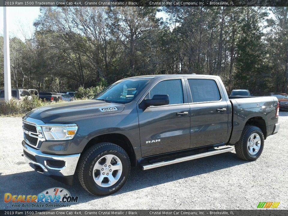 2019 Ram 1500 Tradesman Crew Cab 4x4 Granite Crystal Metallic / Black Photo #1