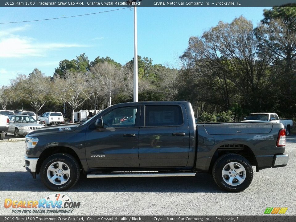 2019 Ram 1500 Tradesman Crew Cab 4x4 Granite Crystal Metallic / Black Photo #2