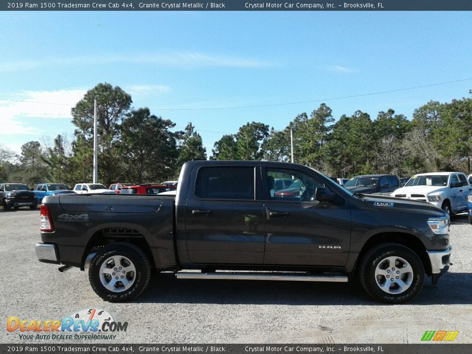 2019 Ram 1500 Tradesman Crew Cab 4x4 Granite Crystal Metallic / Black Photo #6