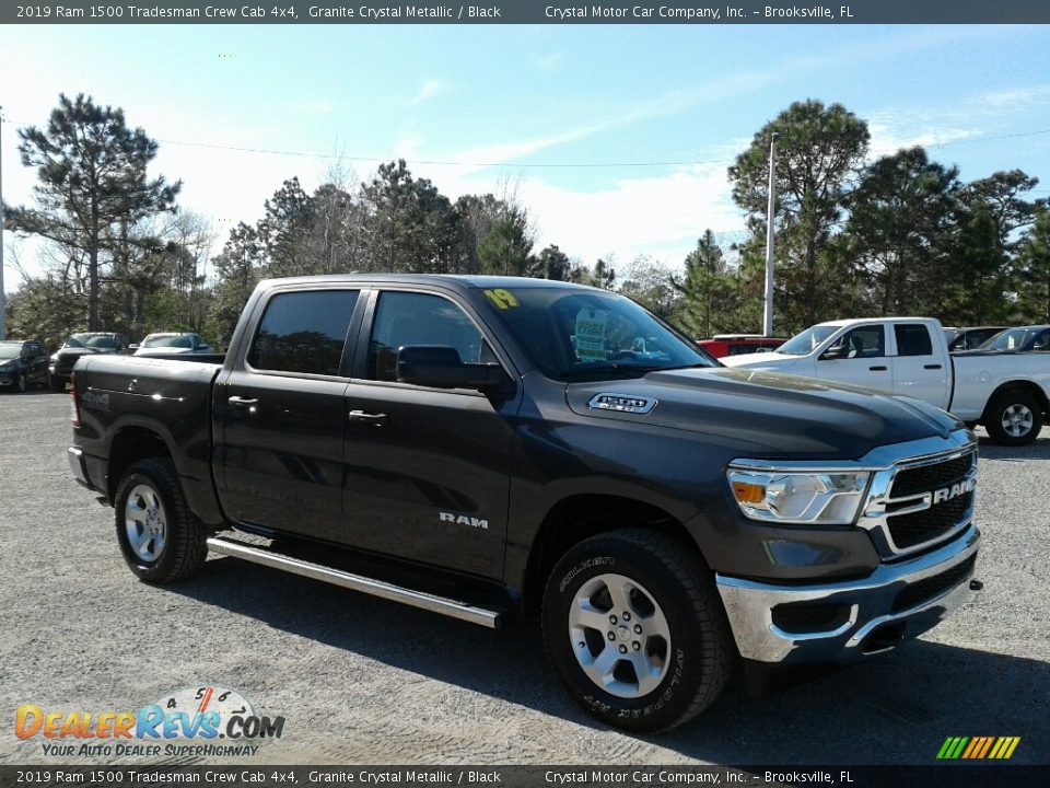 2019 Ram 1500 Tradesman Crew Cab 4x4 Granite Crystal Metallic / Black Photo #7