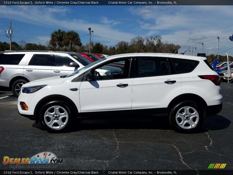 2019 Ford Escape S Oxford White / Chromite Gray/Charcoal Black Photo #2