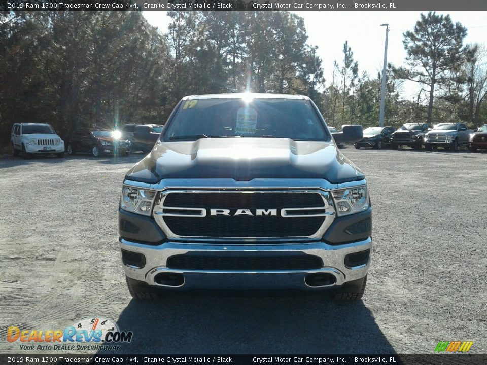2019 Ram 1500 Tradesman Crew Cab 4x4 Granite Crystal Metallic / Black Photo #8