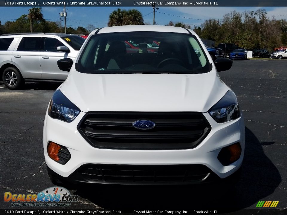 2019 Ford Escape S Oxford White / Chromite Gray/Charcoal Black Photo #8