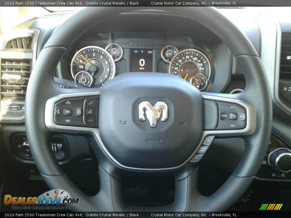 2019 Ram 1500 Tradesman Crew Cab 4x4 Granite Crystal Metallic / Black Photo #14