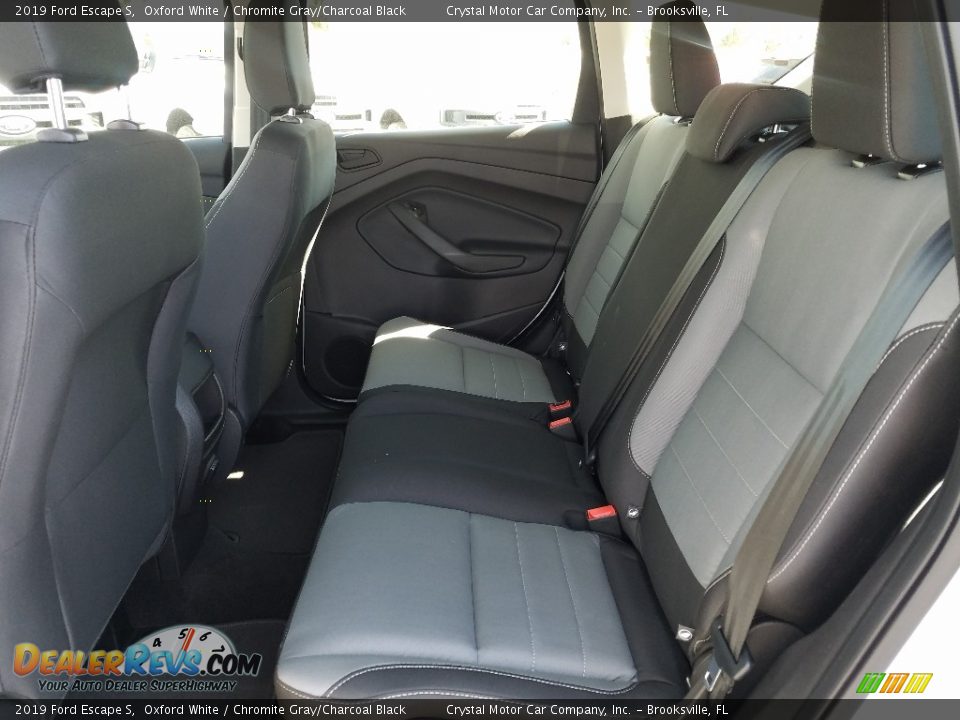 2019 Ford Escape S Oxford White / Chromite Gray/Charcoal Black Photo #10