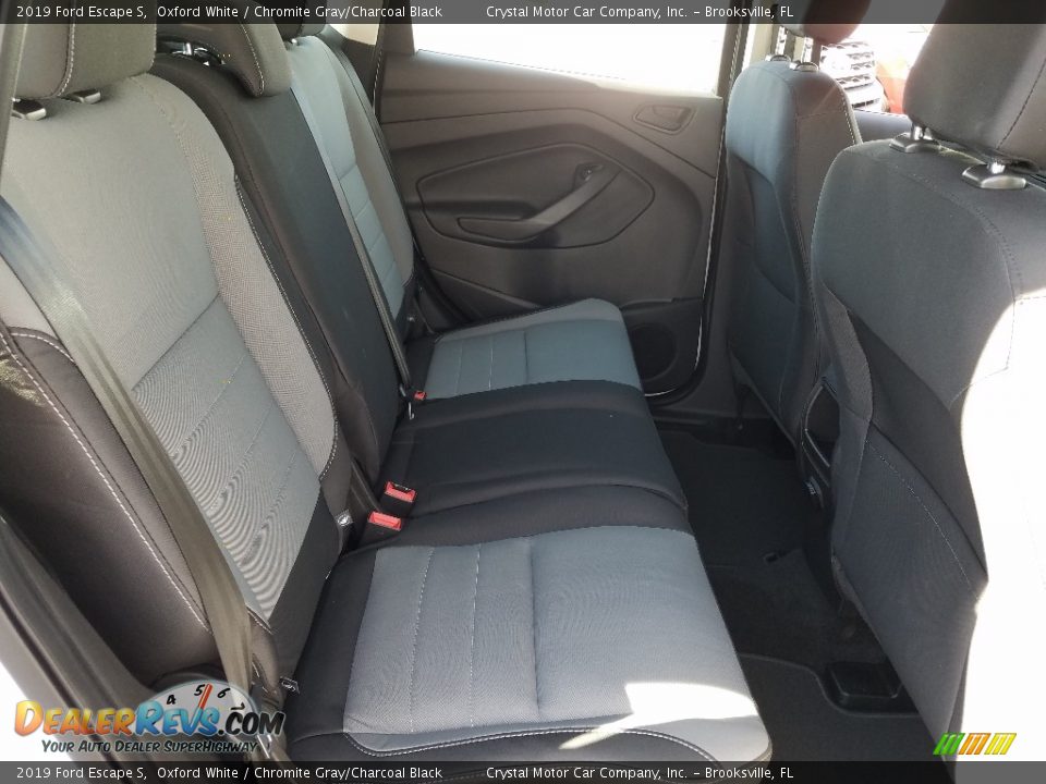 2019 Ford Escape S Oxford White / Chromite Gray/Charcoal Black Photo #11