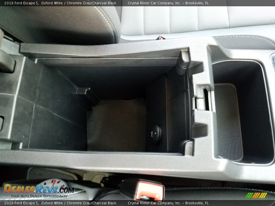 2019 Ford Escape S Oxford White / Chromite Gray/Charcoal Black Photo #18