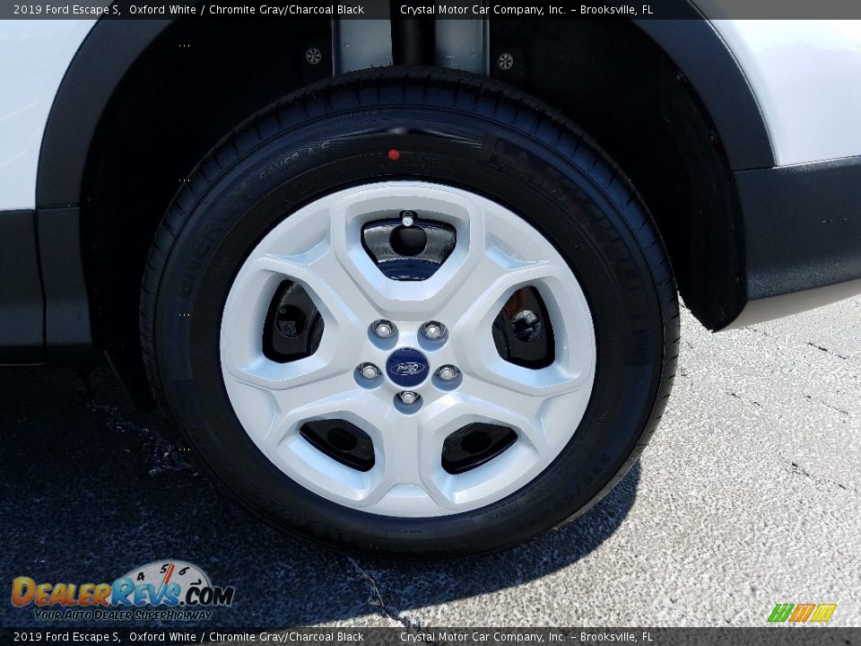 2019 Ford Escape S Oxford White / Chromite Gray/Charcoal Black Photo #20