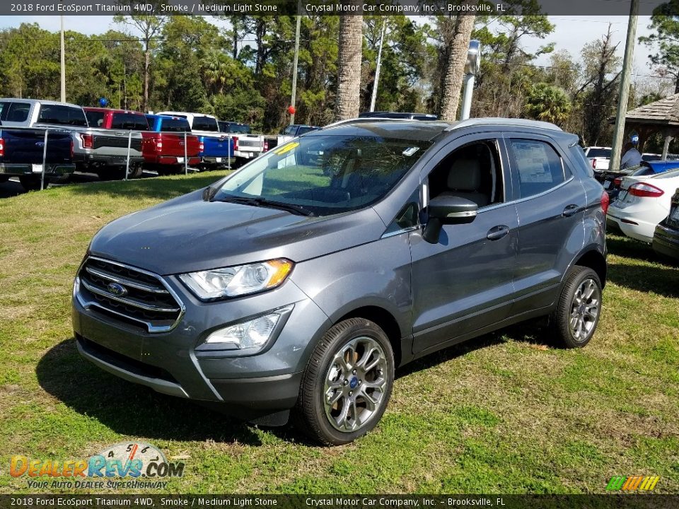 2018 Ford EcoSport Titanium 4WD Smoke / Medium Light Stone Photo #1