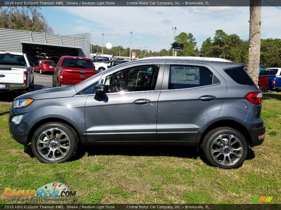 2018 Ford EcoSport Titanium 4WD Smoke / Medium Light Stone Photo #2