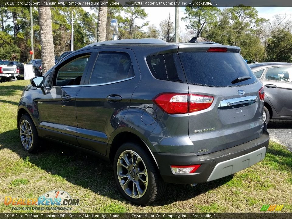 2018 Ford EcoSport Titanium 4WD Smoke / Medium Light Stone Photo #3