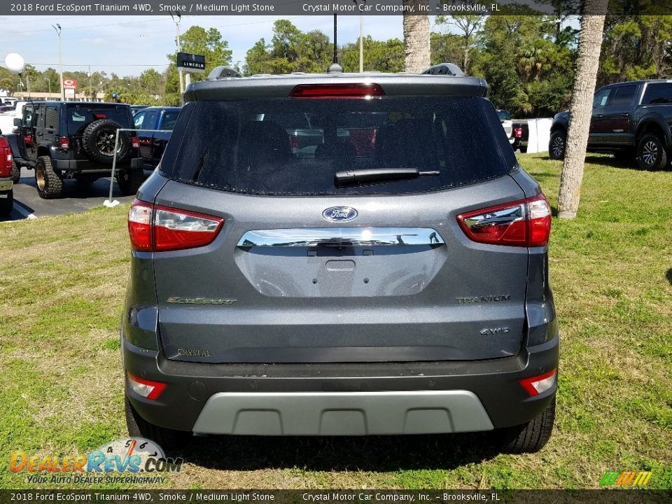 2018 Ford EcoSport Titanium 4WD Smoke / Medium Light Stone Photo #4