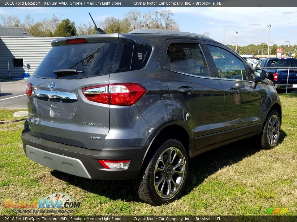 2018 Ford EcoSport Titanium 4WD Smoke / Medium Light Stone Photo #5