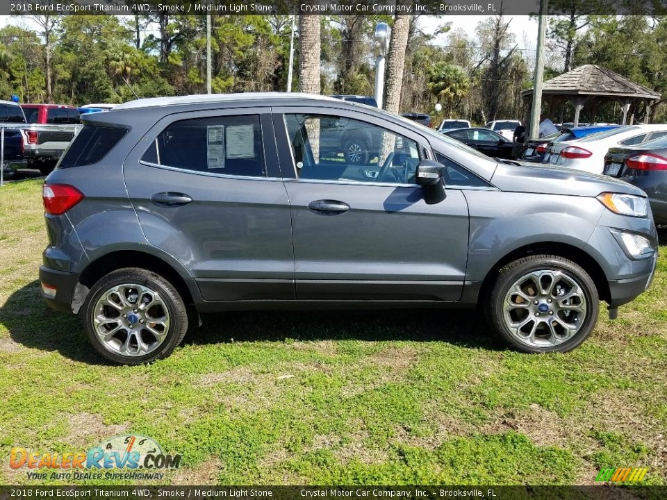 2018 Ford EcoSport Titanium 4WD Smoke / Medium Light Stone Photo #6