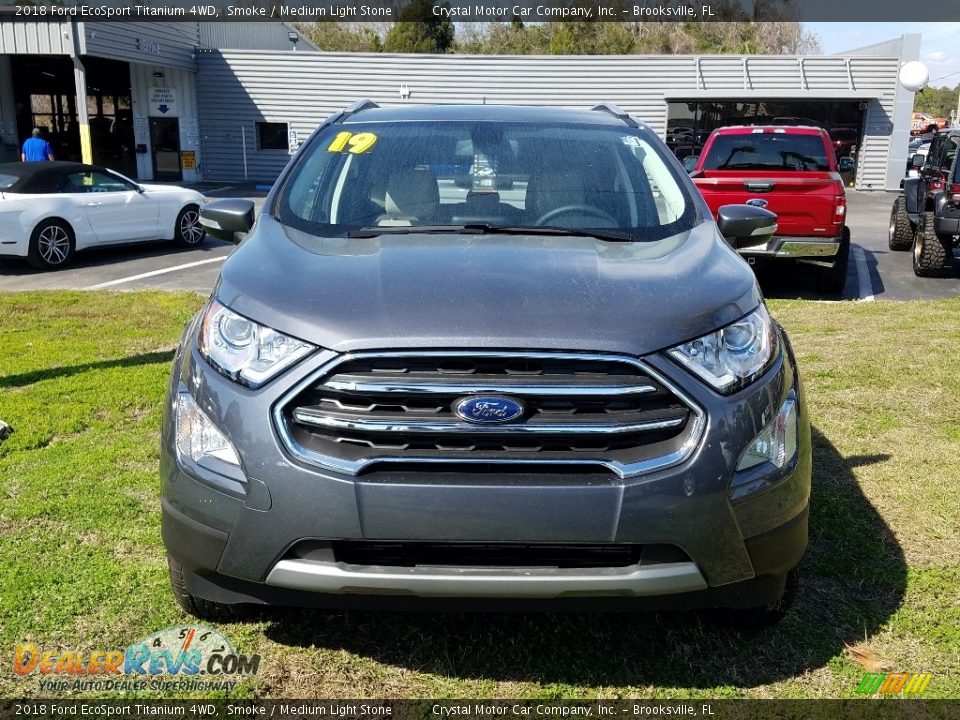 2018 Ford EcoSport Titanium 4WD Smoke / Medium Light Stone Photo #8