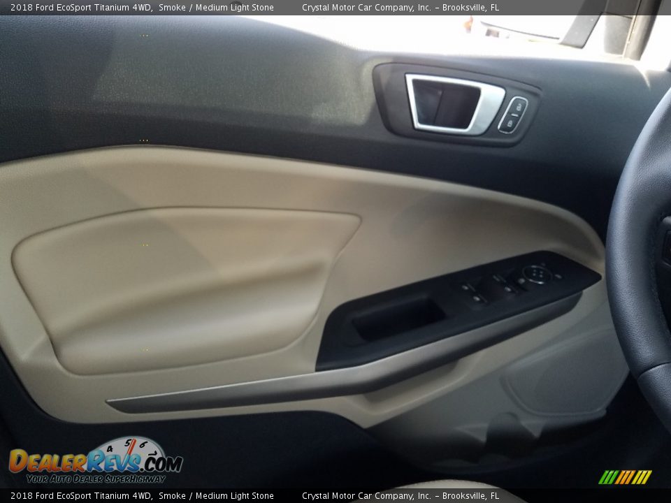 2018 Ford EcoSport Titanium 4WD Smoke / Medium Light Stone Photo #17