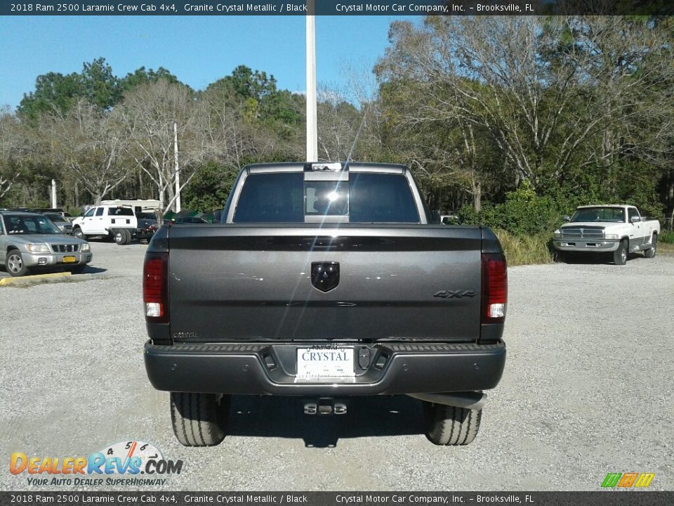 2018 Ram 2500 Laramie Crew Cab 4x4 Granite Crystal Metallic / Black Photo #4