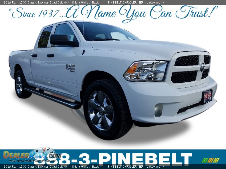 2019 Ram 1500 Classic Express Quad Cab 4x4 Bright White / Black Photo #1