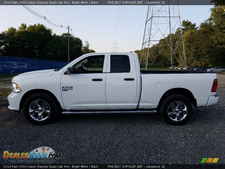 2019 Ram 1500 Classic Express Quad Cab 4x4 Bright White / Black Photo #3