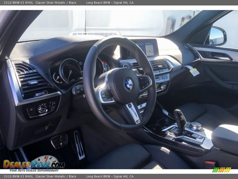 2019 BMW X3 M40i Glacier Silver Metallic / Black Photo #4
