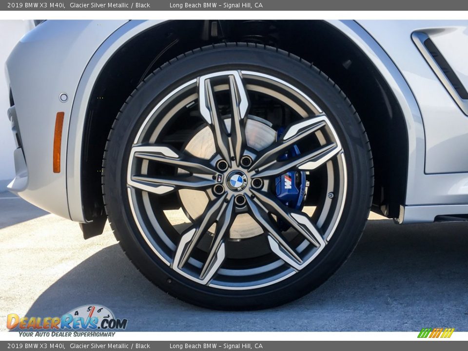 2019 BMW X3 M40i Glacier Silver Metallic / Black Photo #9