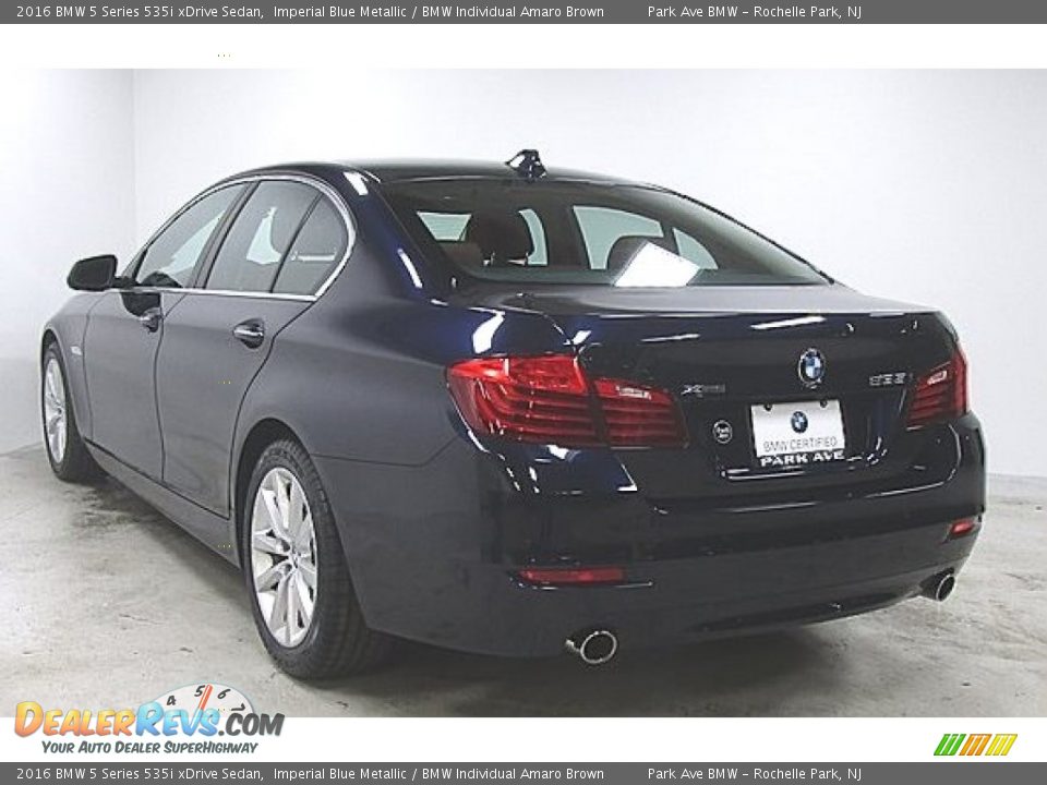 2016 BMW 5 Series 535i xDrive Sedan Imperial Blue Metallic / BMW Individual Amaro Brown Photo #1