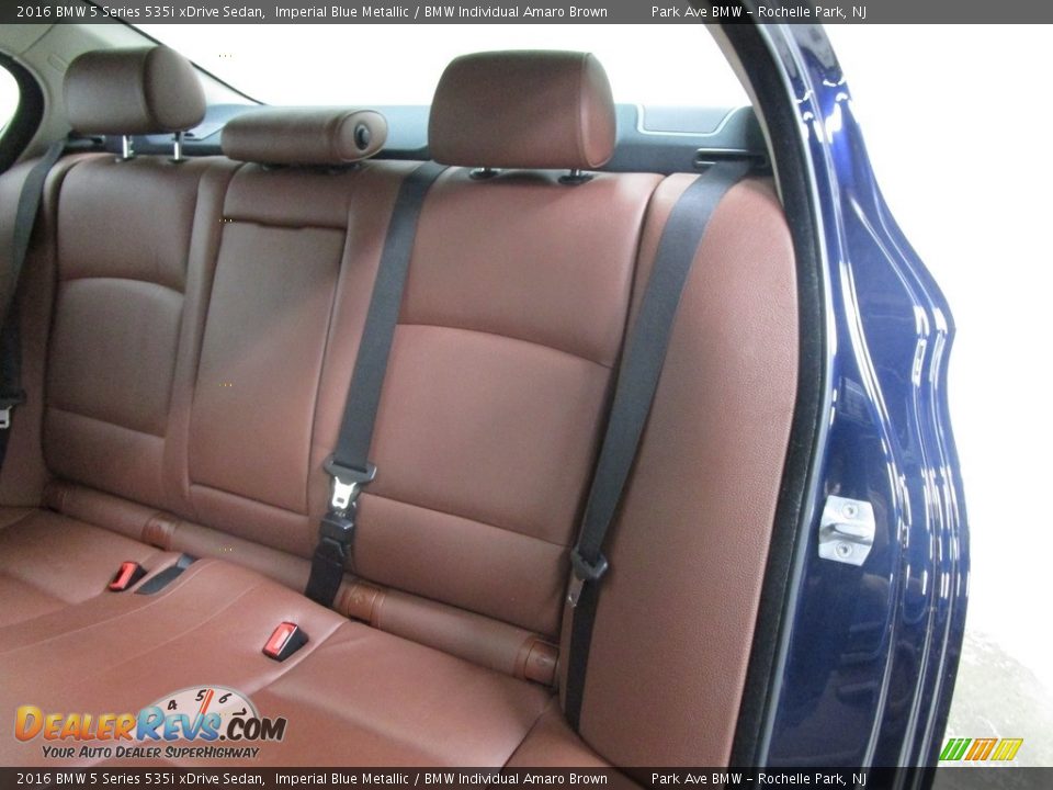 2016 BMW 5 Series 535i xDrive Sedan Imperial Blue Metallic / BMW Individual Amaro Brown Photo #9
