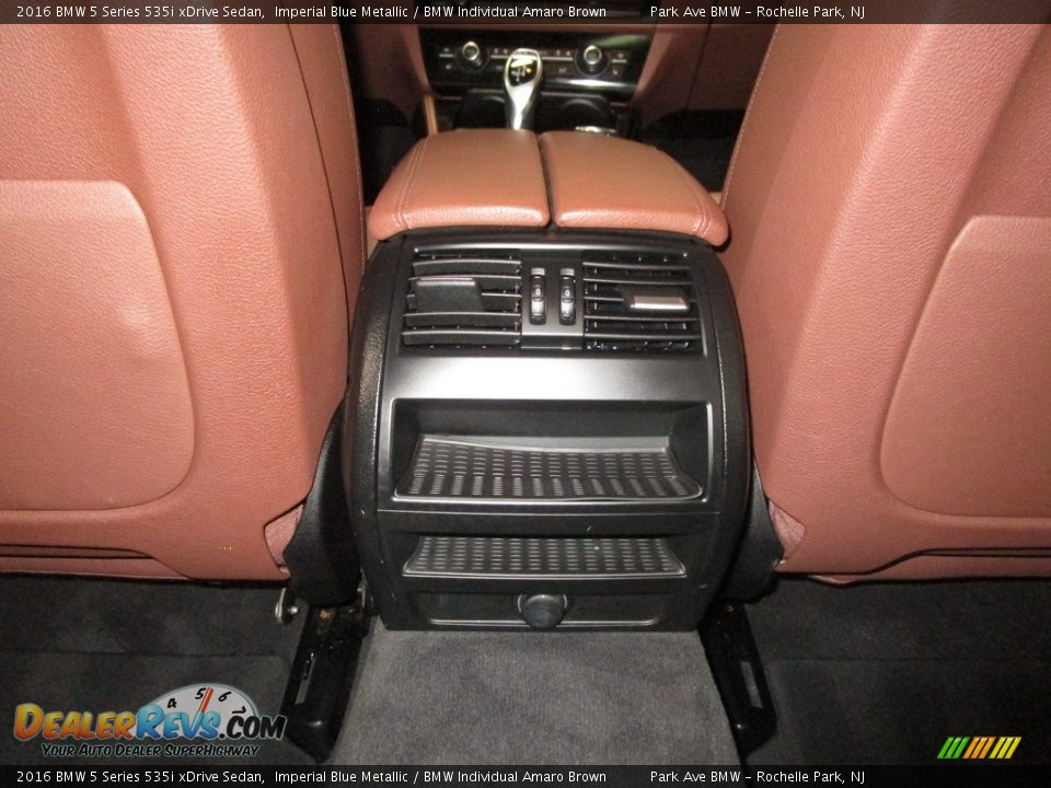 2016 BMW 5 Series 535i xDrive Sedan Imperial Blue Metallic / BMW Individual Amaro Brown Photo #17