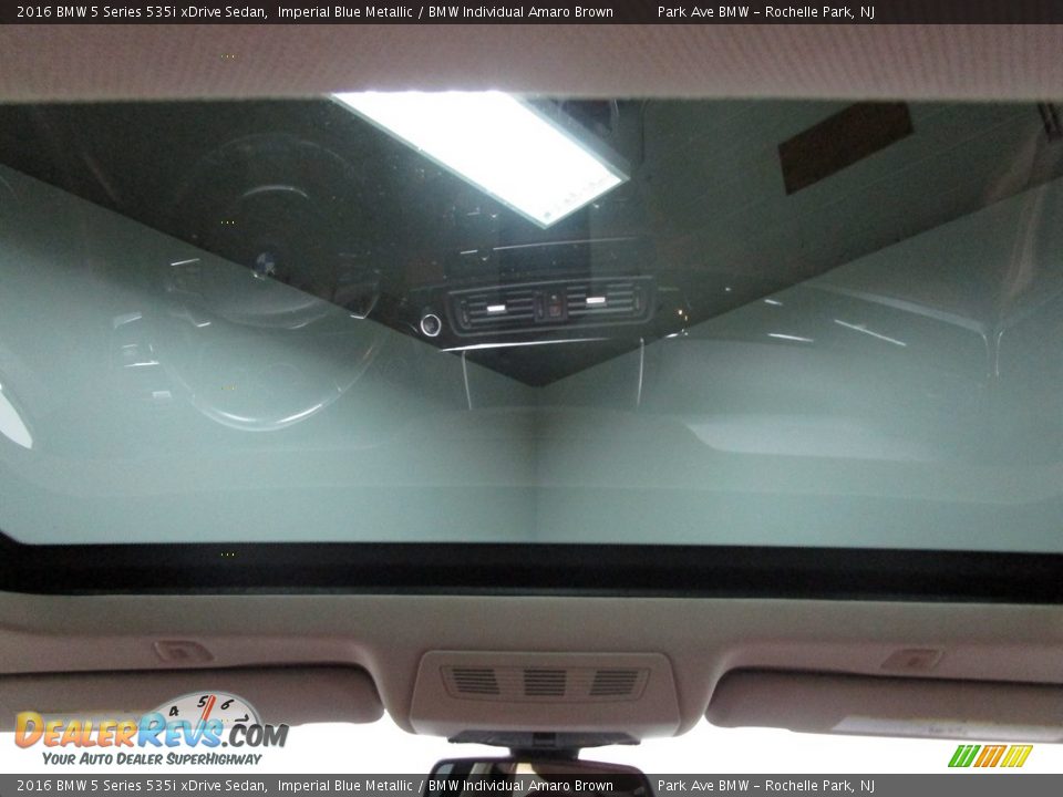 2016 BMW 5 Series 535i xDrive Sedan Imperial Blue Metallic / BMW Individual Amaro Brown Photo #19