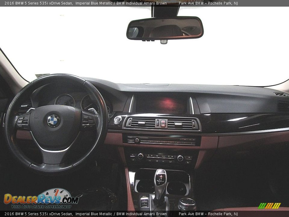 2016 BMW 5 Series 535i xDrive Sedan Imperial Blue Metallic / BMW Individual Amaro Brown Photo #20