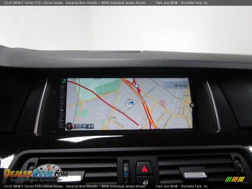 2016 BMW 5 Series 535i xDrive Sedan Imperial Blue Metallic / BMW Individual Amaro Brown Photo #23