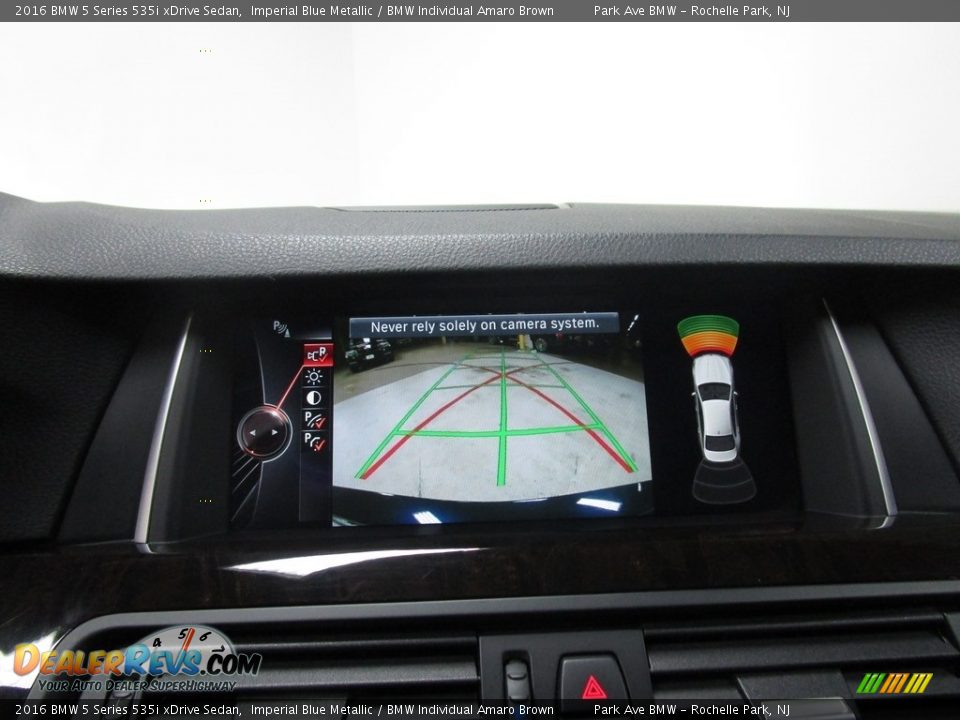 2016 BMW 5 Series 535i xDrive Sedan Imperial Blue Metallic / BMW Individual Amaro Brown Photo #24