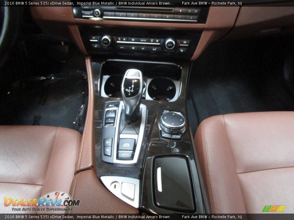 2016 BMW 5 Series 535i xDrive Sedan Imperial Blue Metallic / BMW Individual Amaro Brown Photo #25