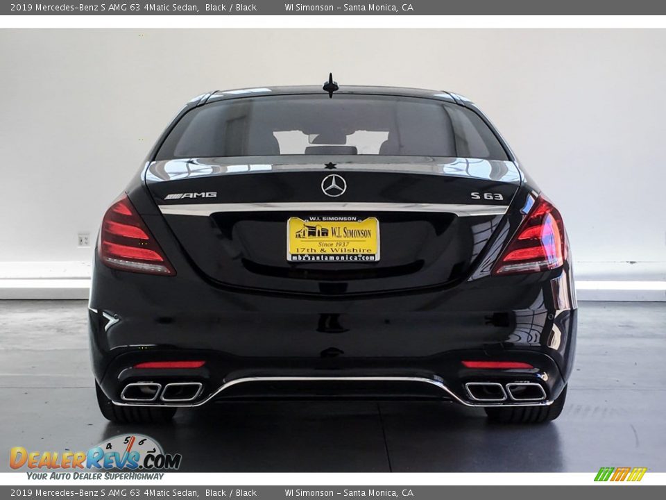 2019 Mercedes-Benz S AMG 63 4Matic Sedan Black / Black Photo #3