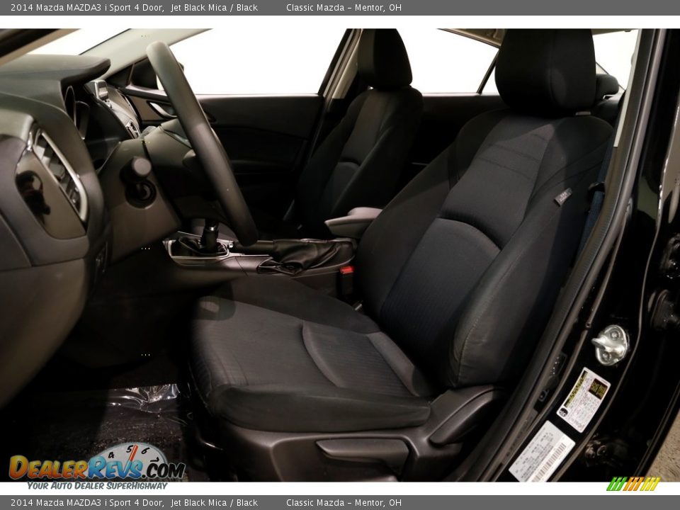 2014 Mazda MAZDA3 i Sport 4 Door Jet Black Mica / Black Photo #5