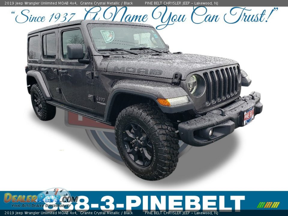 2019 Jeep Wrangler Unlimited MOAB 4x4 Granite Crystal Metallic / Black Photo #1