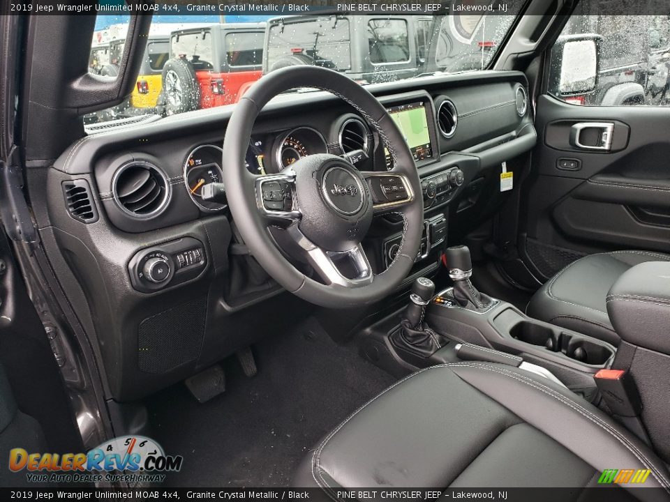 Black Interior - 2019 Jeep Wrangler Unlimited MOAB 4x4 Photo #7