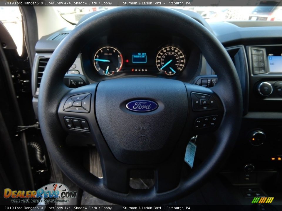 2019 Ford Ranger STX SuperCrew 4x4 Steering Wheel Photo #12