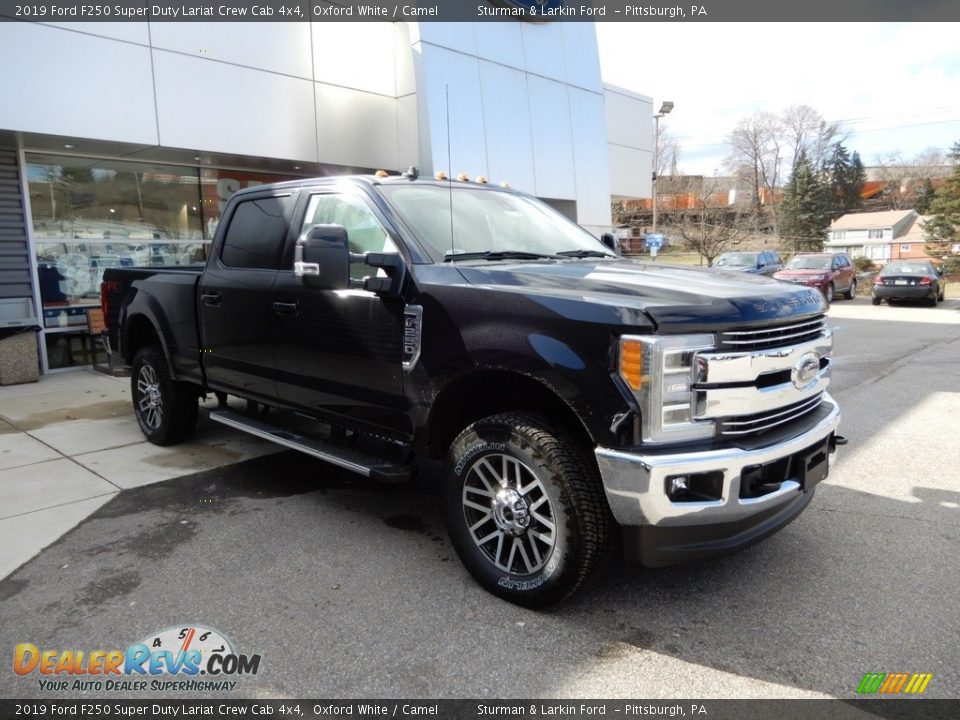 2019 Ford F250 Super Duty Lariat Crew Cab 4x4 Oxford White / Camel Photo #1