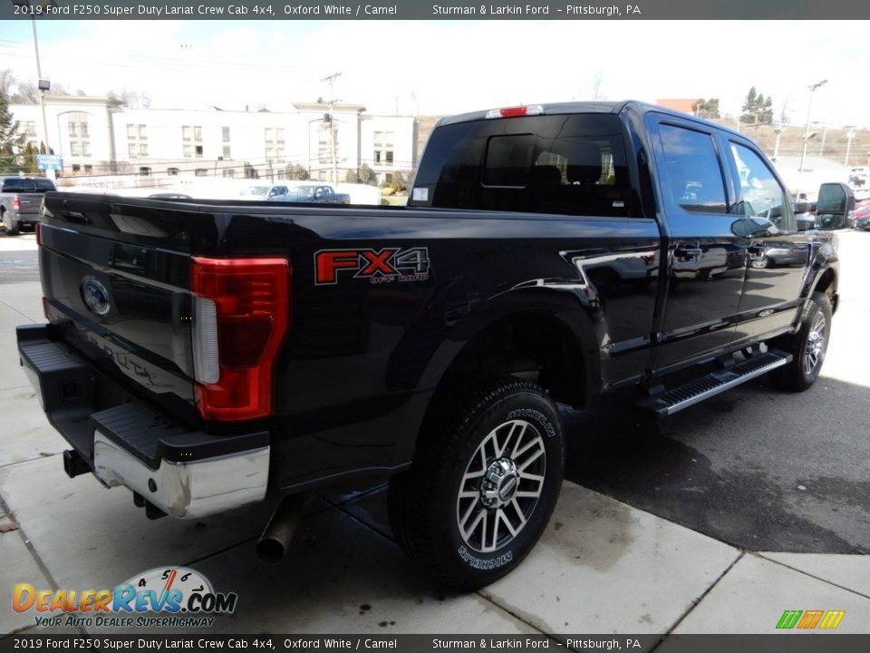 2019 Ford F250 Super Duty Lariat Crew Cab 4x4 Oxford White / Camel Photo #2