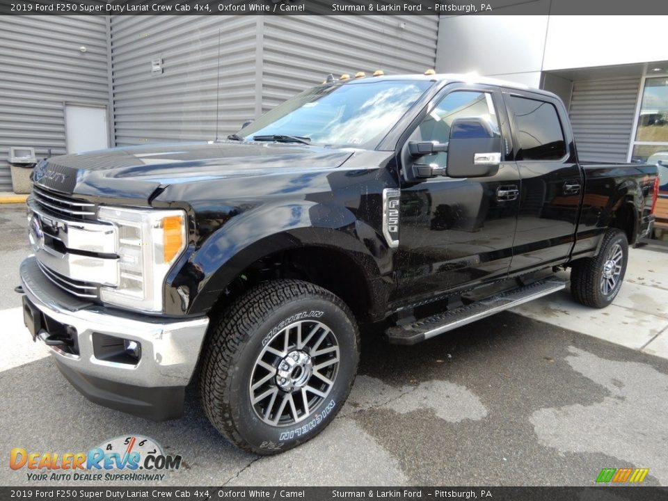 2019 Ford F250 Super Duty Lariat Crew Cab 4x4 Oxford White / Camel Photo #4